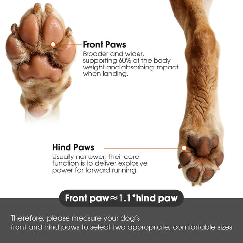 2 Pack Dog Shoes Waterproof, Non-Slip Dog Boots & paw Protectors，Dog Boot for hot Pavement,Winter Snow, Soft Comfortable Safe、Easy to Wear, Dog Boots for Medium Large Dogs（Black 6#
