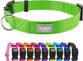 Dog Collar Green Basic Dog Collars with Breathable Quick Release Nylon Pet Collar for Puppy Small Medium Large Dogs Boy Girl