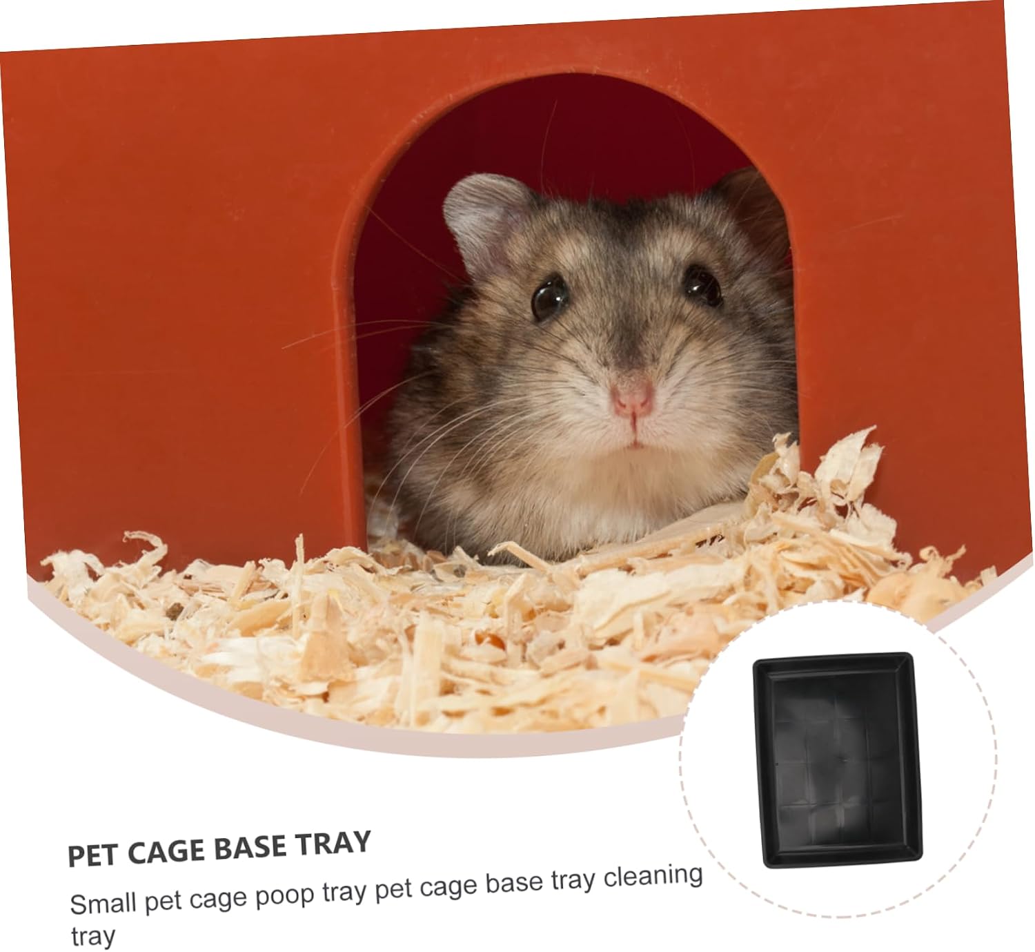 UKCOCO 1pc Rabbit Cage Manure Tray Pet Crate Tray Rabbit Pan If Rabbit Cage Liner Indoor Large Droppings Replacement Pan Removable Dog Cage Plastic Tray for Dog Crate Black
