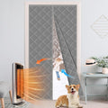 Cotton Thermal Door Screen Draft Stopper Cover Made of Oxford and Cotton Fill Fit 72x80inch Door Screen Door Itself Size 74x82inch Thermal Curtains for Winter, Thermal Insulated Door Curtain for Doors