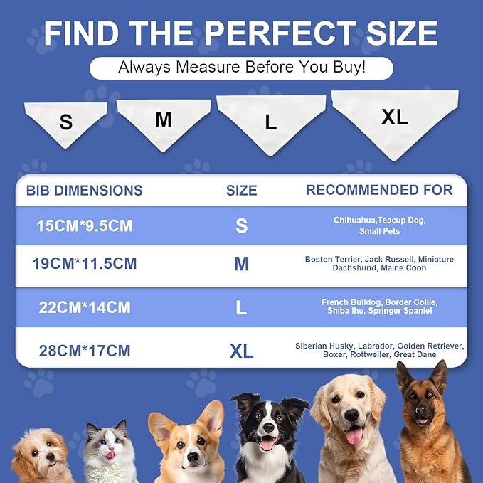 Personalized Dog Bandana Custom Name & Design, Premium Custom Dog Bandana for Small Medium Large Dogs, Soft Fabric Pet Scarf Personalized Pet Accessories Gift (Premium Elegant, Large)