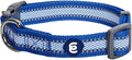 Blueberry Pet Small Dog Collar in Reflective Navy Blue | Adjustable Nylon Strap for Night Walking | Durable & Safe Puppy Training Collar