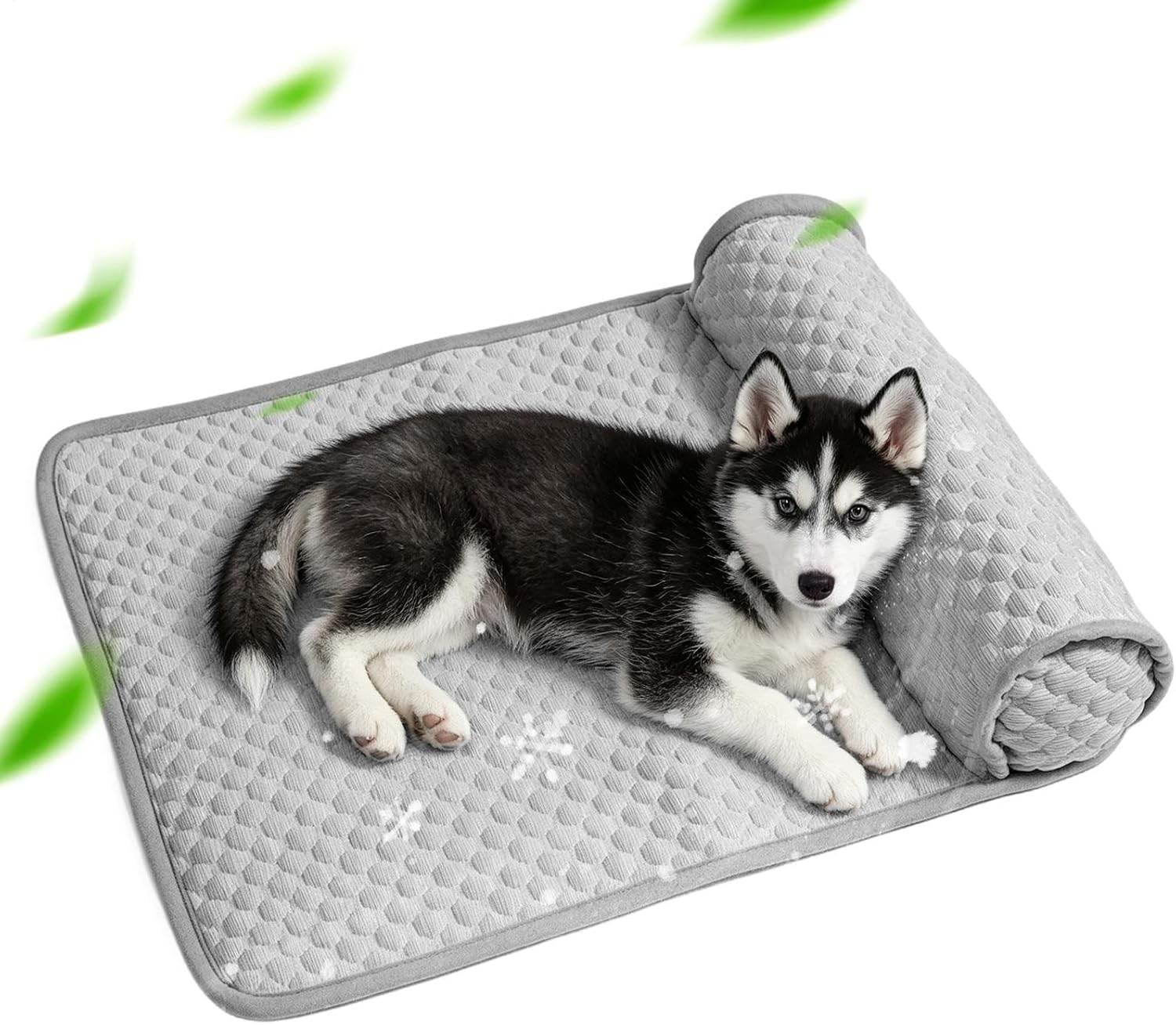 Cooling Dog Mat, Cooling Pet Pad, Puppy Crate Mat | Pet Resting Pad, Non Slip Cooling Cushion, Comfortable Summer surfaces for Puppies Kittens Bedroom Floor Sofa Cage Kennel