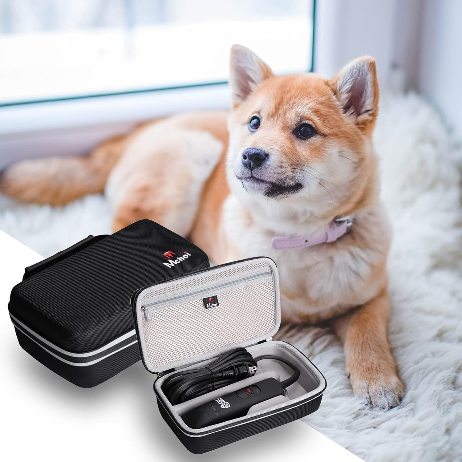 Mchoi Hard Portable Case Compatible with Andis UltraEdge Super 2-Speed Detachable Blade Professional Animal/Dog Grooming Clipper, Case Only