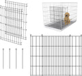 Dog Crate Divider Panel 2-Pack, 20.47" H x 15.74-29.13" W, Glossy Black | Fits many wire crates, measure interior & door opening first, 20.47"H x 15.74-29.13"W glossy black metal (Crate NOT Included)
