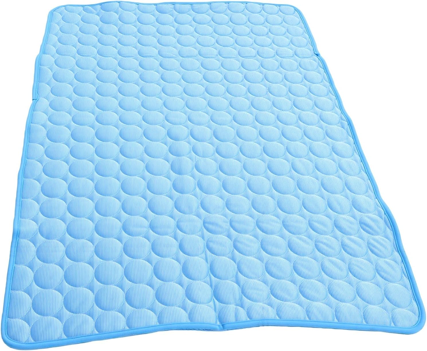 GLOGLOW Pet Cooling Mat Ice Silk Non Slip 39.4 Inch Washable Cover for Dog Cat Crate Indoor Outdoor Summer Heat Stress Relief (XL)