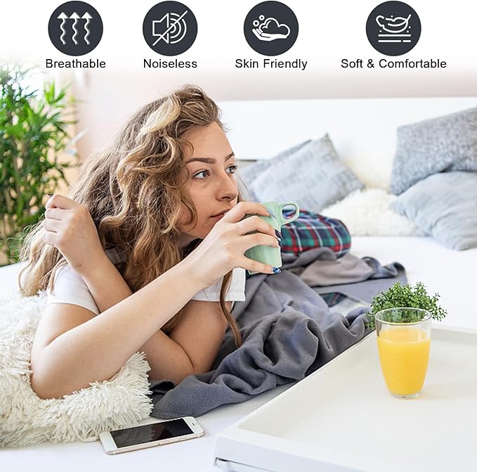 Waterproof Mattress Protector Full, Fitted Sheet Style Breathable Mattress Cover with Deep Pocket Fits Up to 18'', Noiseless Bed Cover for Kids Adults Pets, Machine Washable (White, 54'' X 76'')