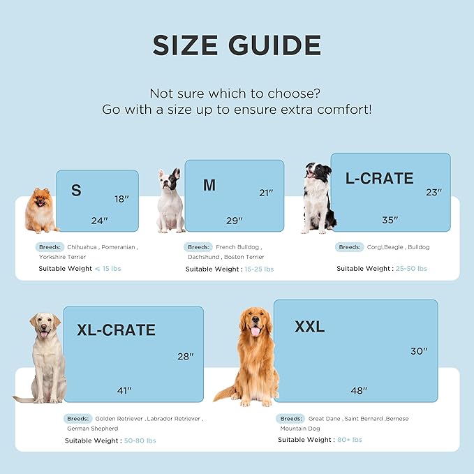Bedsure Cooling Mat for Large Dogs – 41x28 Thin Washable Cooling Pet Pad for Puppy, QMAX>0.5, XL Portable Kennel Puppy Bed for Summer, Non-Slip Summer Crate Pad for Big Dog Up to 80 lbs