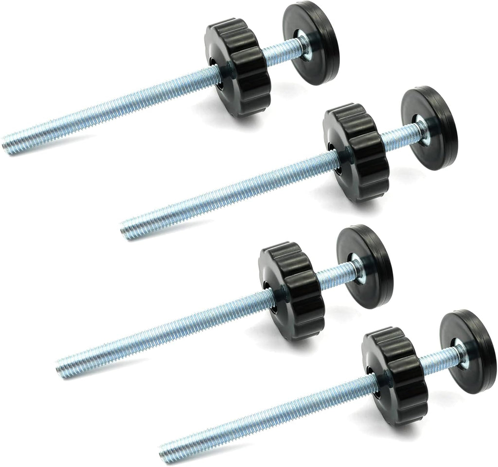 Vmaisi 4 Pack 8MM Baby Gates Threaded Spindle Rod, Replacement Parts Kits | Extra Long Wall Mounting Accessories Screws Rods Adapter Bolts for Pet & Dog Pressure Mounted Safety Gates