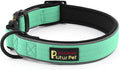 Plutus Pet Tactical Dog Collar, Reflective, Adjustable Heavy Duty Dog Collar, Soft Padded and Comfortable, for Small Medium and Large Dogs (Teal, S)