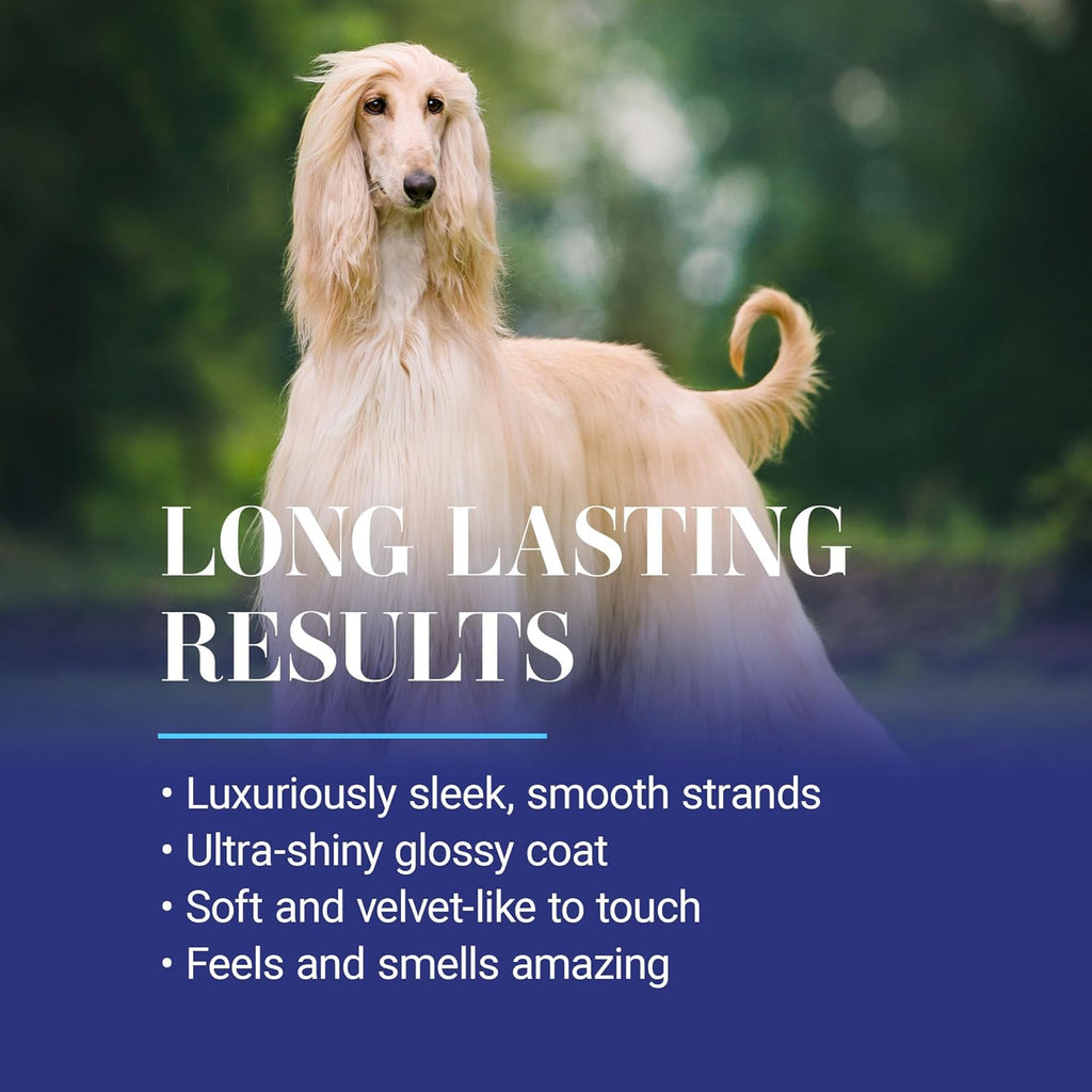 Chris Christensen Ice on Ice Detangling Dog Conditioner, Groom Like a Professional, Dematts, Moisturizes, Creates Long Lasting Silkiness, All Coat Types, Made in USA, 16oz