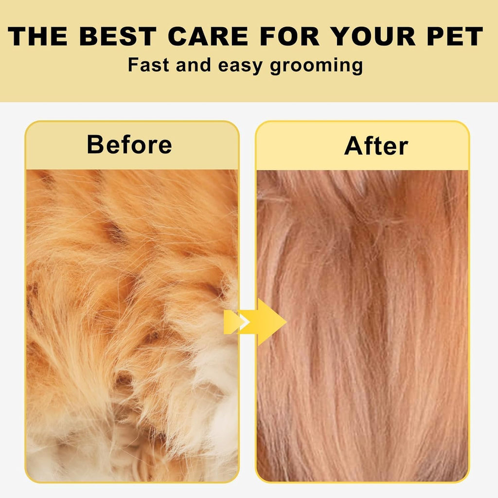 Matt Splitters Tool – Effective Mat Remover and De-matting Comb for Long-Haired Dogs, Cats, Rabbits – Regular 12+23 Teeth Design