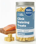 Clink Design Dog Training Treats, Freeze Dried Salmon Treats, 3.2oz | Salmon Treats for Dogs and Cats, Single Ingredient High Protein Reward Snacks