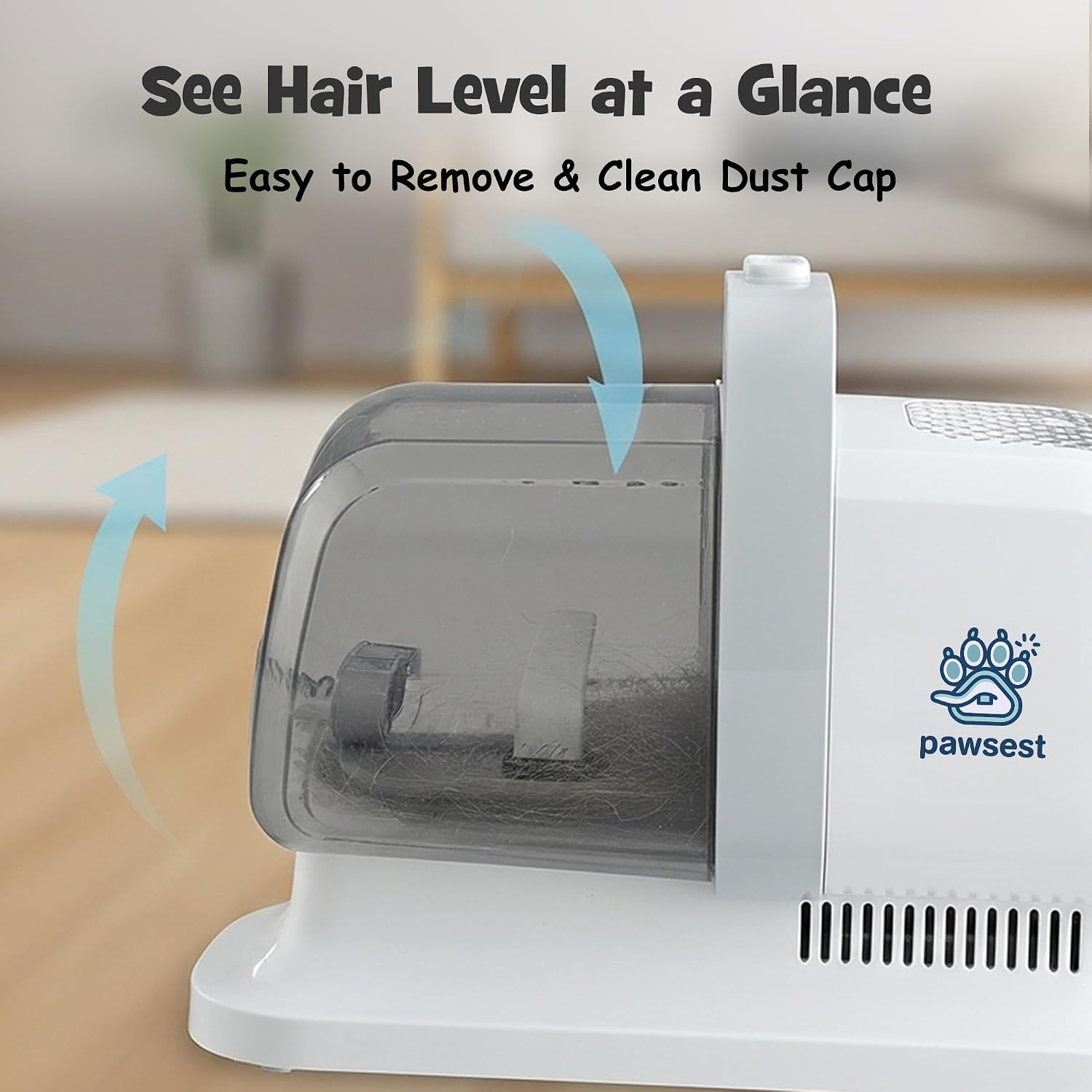 7-in-1 Dog & Cat Grooming Vacuum - Stop Fur & Anxiety at Grooming Time - with Quiet Dog Nail Grinder, Deshedding Dog Brush & Dog Hair Trimmer, Pet Hair Vacuum, 2L Dustbin