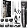 Coldspot Dog Clippers for Grooming, 3-Speed Low Noise Cordless Pet Grooming Kits with Ceramic Blades & LED Display for Dogs Cats Full Coat Hair