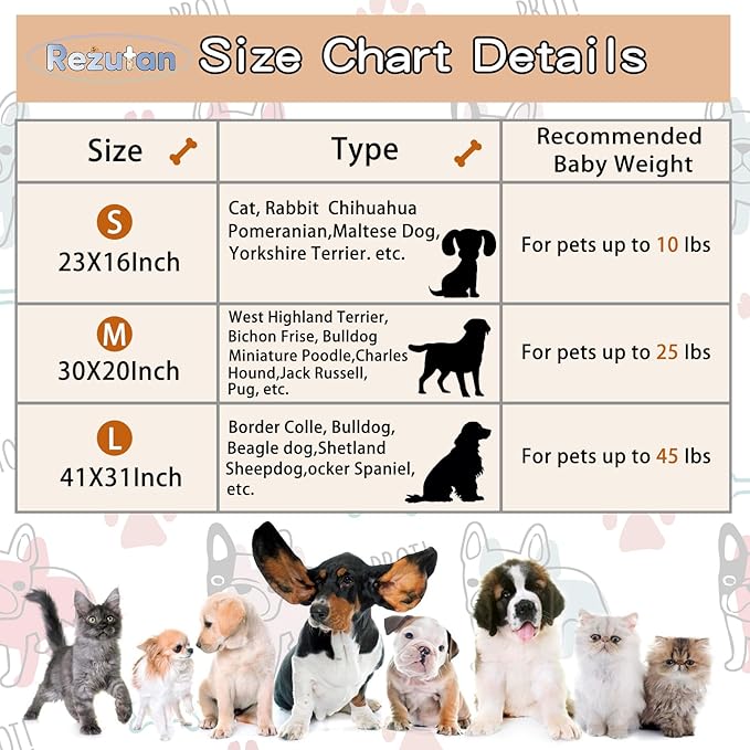 Rezutan Soft Fuzzy Dog Blankets, 1 Pack 3 for Large, Medium, Cat Pet- Comfort Flannel, Reversible Print Suitable for Dog Kennels & Beds, Sofas, Furniture, Gifts Puppy Essentials, 41 x 31 inch, Blue