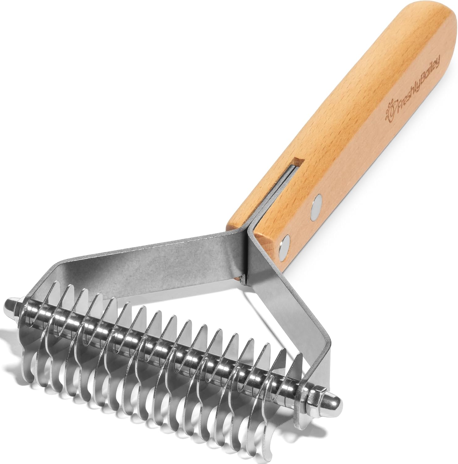 Dematting Comb for Cats and Dogs, Mat Remover and Deshedding Grooming Tool, Safe Detangler for Matted Fur, Double Sided Undercoat Rake