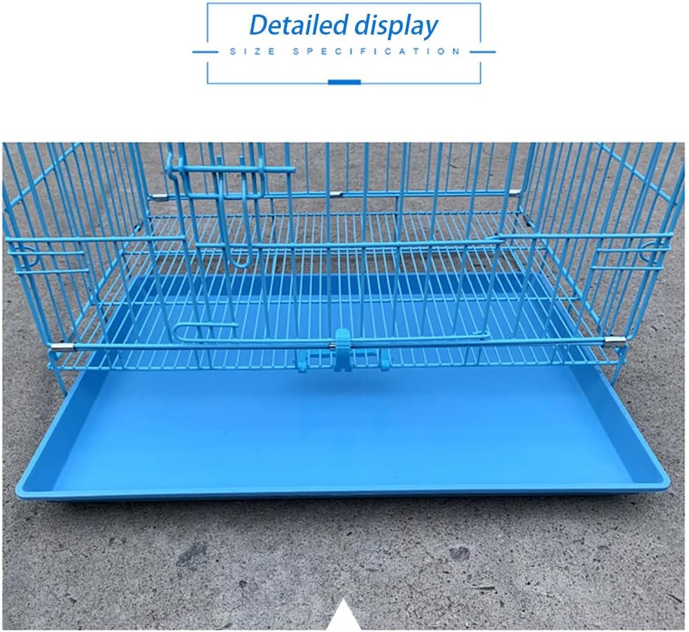 Dog Crate Pan Replacement Bottom Tray for Pet Cages Crates Avoid Water or Food Spilling Out Dishwasher Safe Blue 22.8" LX16.3 WX1.2 H