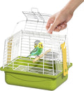 Small Bird cage,Travel Cage for Birds and Small Animals, Parakeet cage,Bird Carrier Travel cage,Bird Travel cage, jaulas para pájaros,Green,(Size:S,M,L) (L)