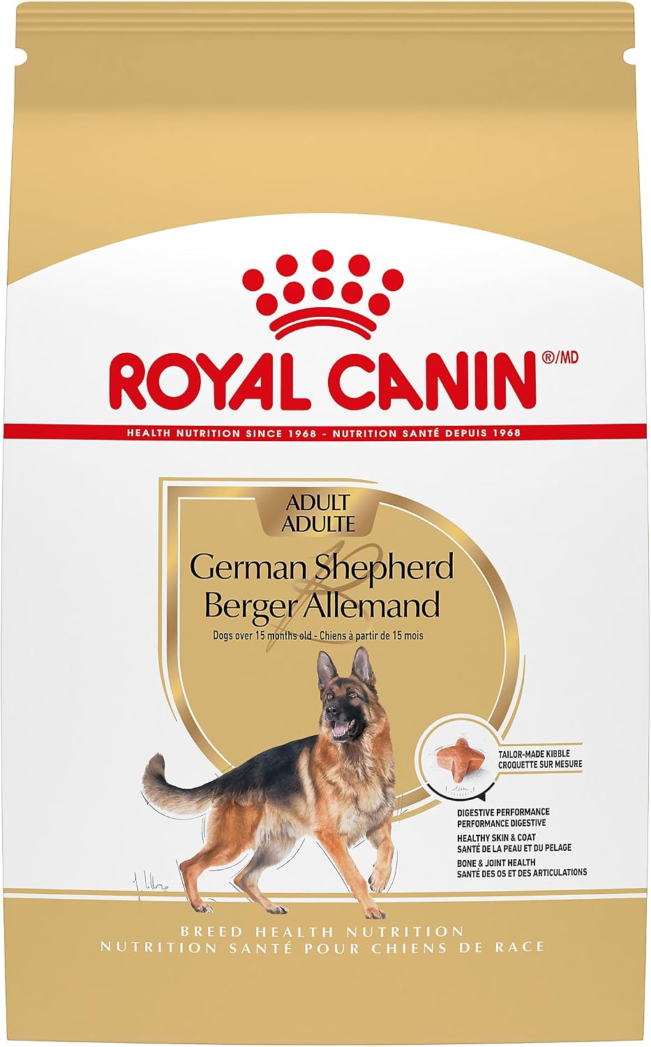 ROYAL CANIN German Shepherd Adult Dry Dog Food, 5 lb Bag | Digestive Health, Skin Health, Bone & Joint Support, For Adult German Shepherds 15+ Months, Specialized Kibble