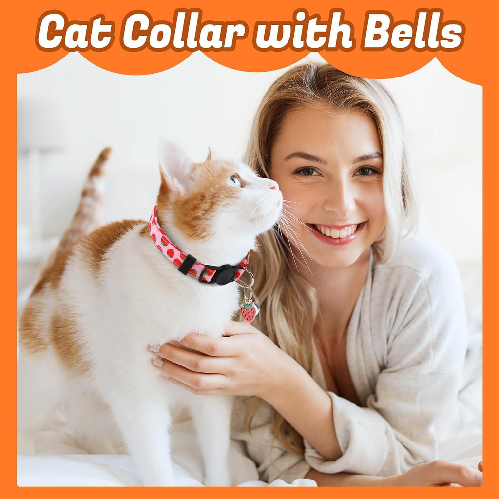 18 Pcs Holiday Cat Collars Halloween Cat Collars Breakaway with Bell | Adjustable Kitten Collar with Plastic Buckle for Holiday Pet Cat Costume,Multicolor