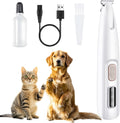 Pets Paw Trimmer Low Noise, Electric Clippers for Dog & Cat & Rabbit | Dog Paw Trimmer with LED Light, Grooming Shaver for Pet Feet Eyes Face Ears Rump Hair, USB Rechargeable, Waterproof, Quiet