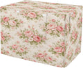 Shabby Chic Flowers Dog Crate Cover 600D Oxford Heavy Duty Kennel Cover Mesh Window Soundproof Waterproof Sunshade Universal Fit for 48 inches Wire Cage