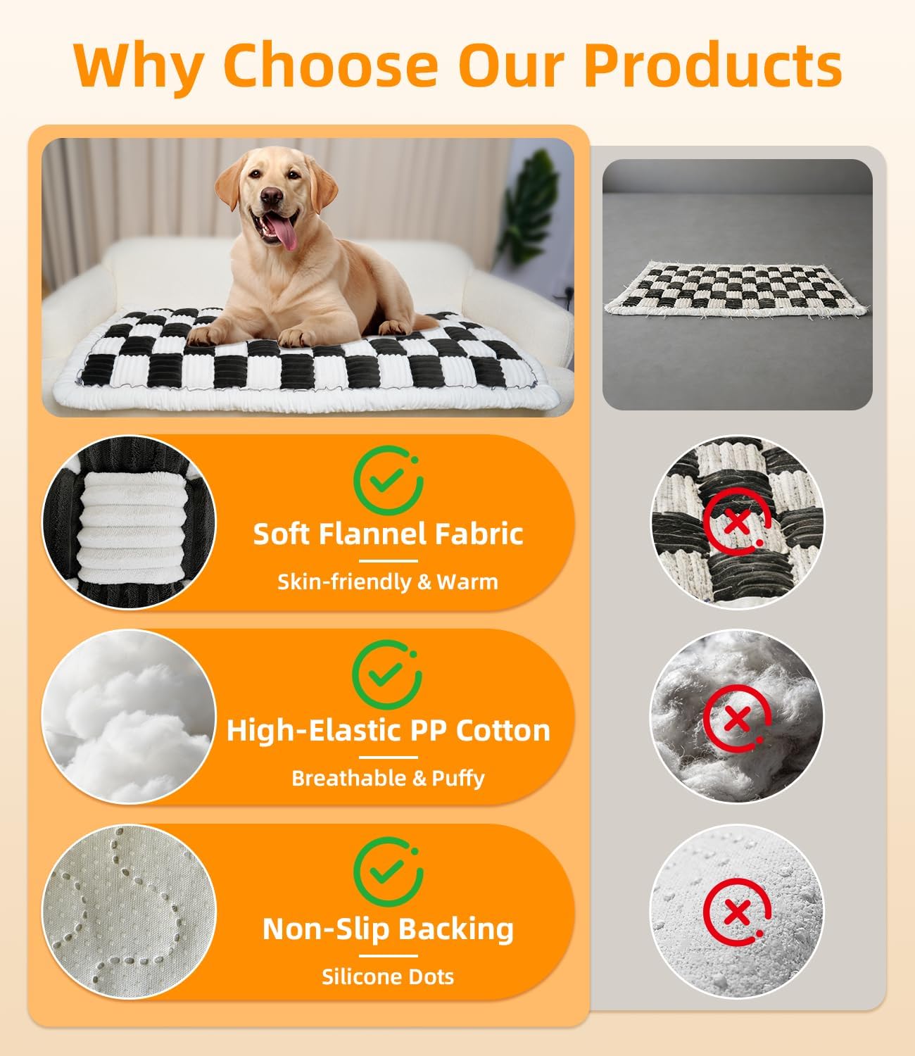 Dog Car Bed, Non-Slip Dog Seat Cover | Universal Back Seat Protector | Premium Chenille Comfort, Scratch Resistant, Silicone Backing & Machine Washable, Fits Most Cars, Trucks & SUVs