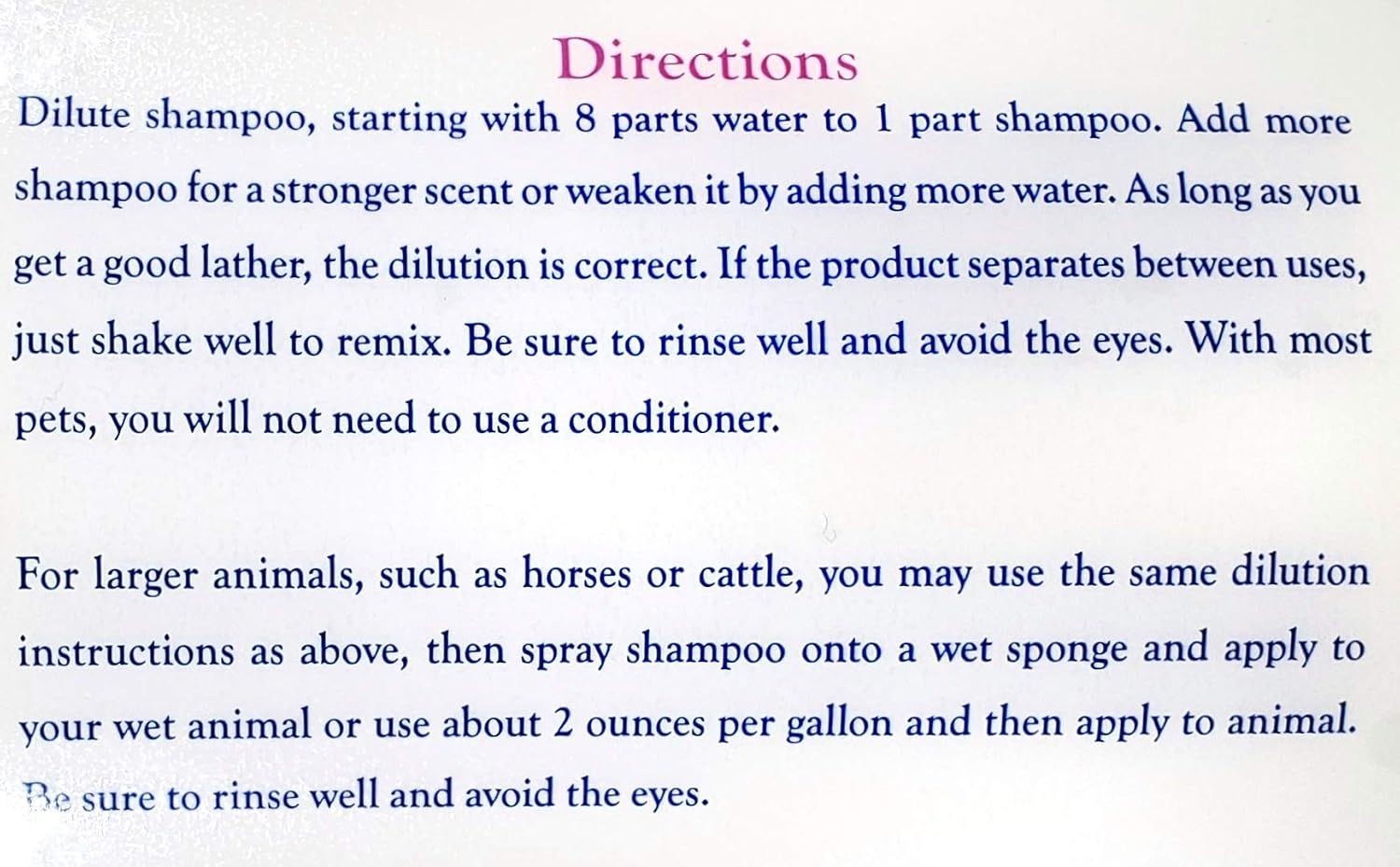 MinkSheen Pet Shampoo - 128 oz