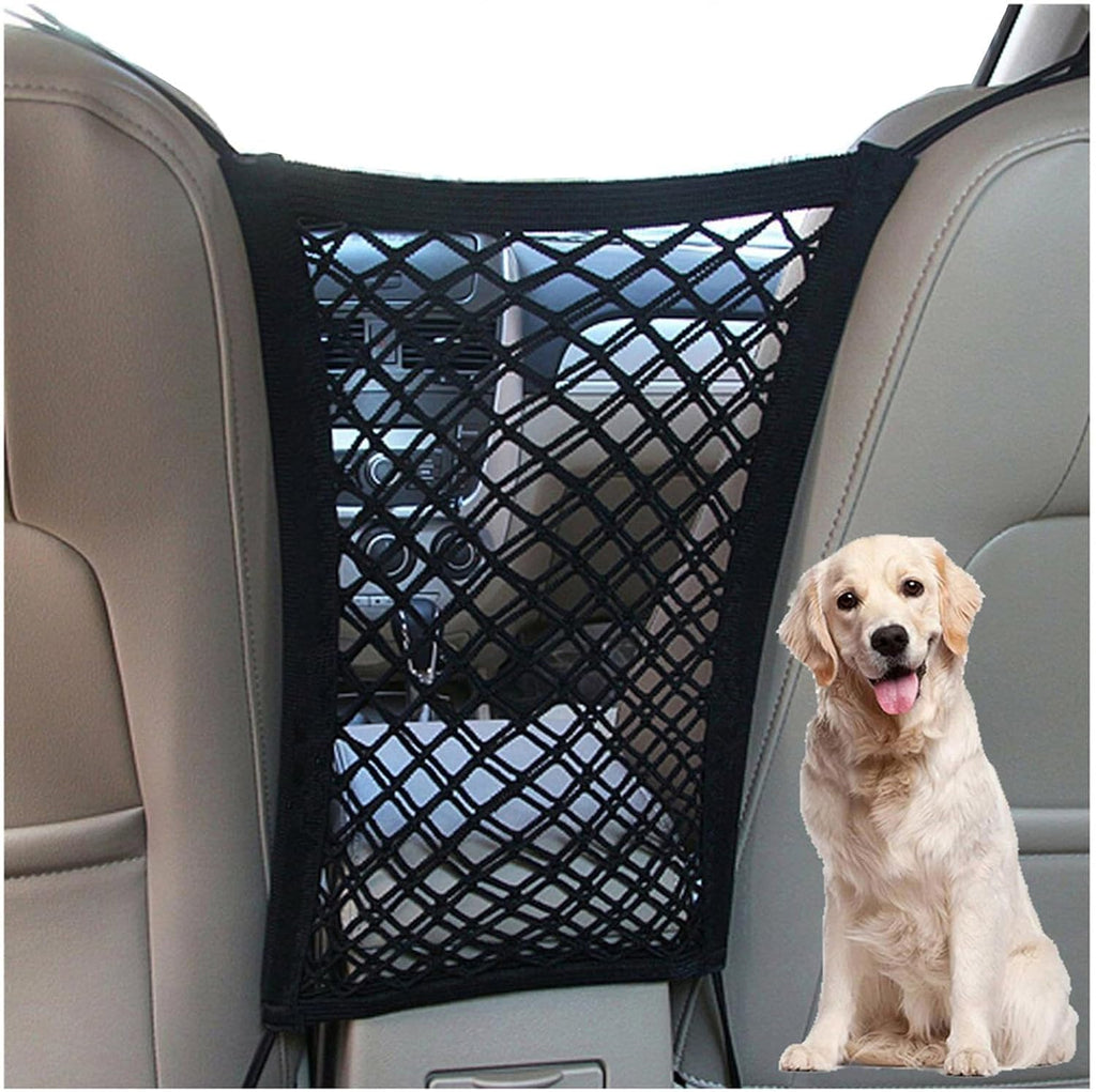 1 Pcs Car Barrier for Ford Explorer Tremor 2026 2025-2024, Dog Guard Net Organizer Back Seat Divider Universal Elastic Safety Mesh Storage Pocket