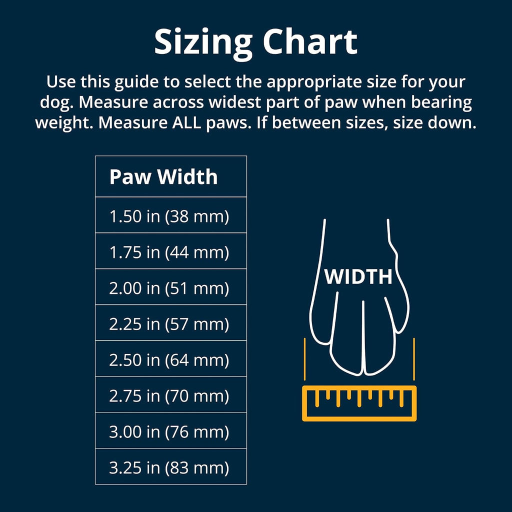 Ruffwear, Summit Trex Dog Shoes, All-Season Paw Protection with Durable Non-Slip Grip & Stay-Put Fit for Everyday Adventures, Obsidian Black, 2.00"