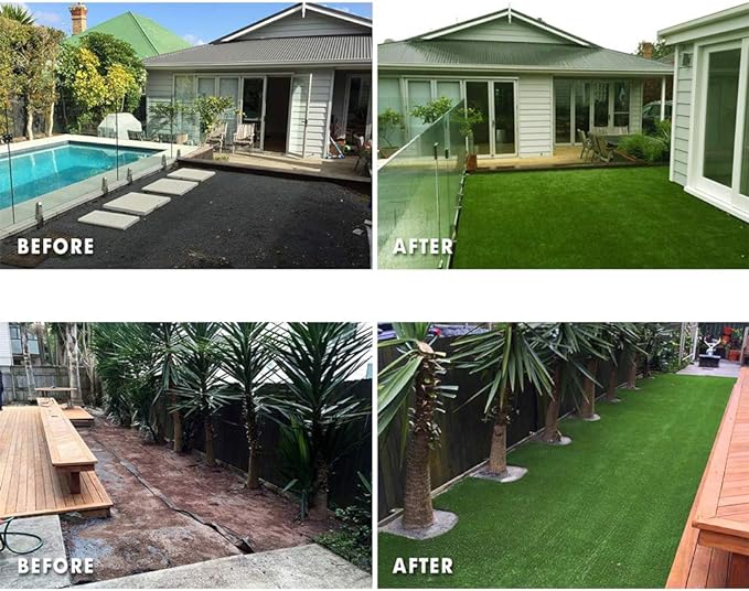 Petgrow Synthetic Artificial Grass Turf 5FTX48FT for Indoor Outdoor Dog Synthetic Grass Mat, Party Wedding Christmas Balcony Garden Astro Turf Rug,Drainage Holes Faux Fake Grass Rug Carpet for Pets