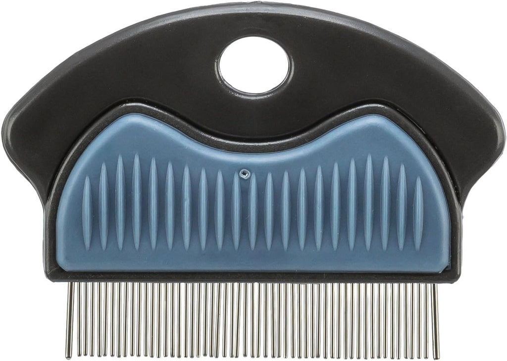 TRIXIE flea and dust comb - for diagnosing fleas and lice - rubberised plastic handle - for all coat types - 7 cm - 23761