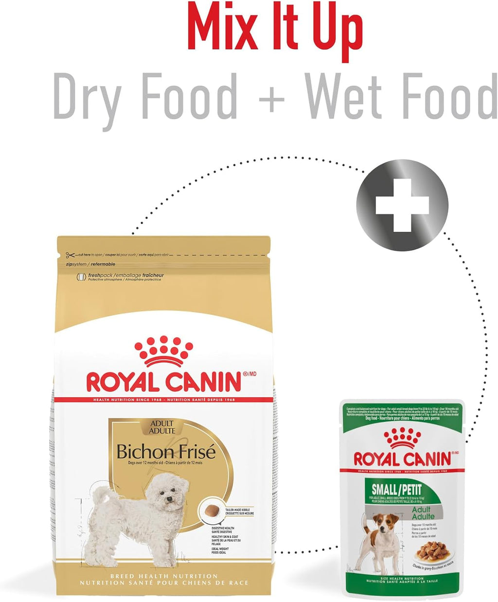 ROYAL CANIN Bichon Frise Adult Dry Dog Food, 10 lb Bag | Supports Skin & Coat with Essential Nutrients, For Adult Bichon Frises 10+ Months, Specialized Kibble for Easy Pickup