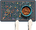 Absorbent Pet Dog Bowl Mat for Food and Water, Pet Cat Food Feeding Mat with Non Slip Rubber Backing, Dog Food Mats for Floors Waterproof, 12"x20"