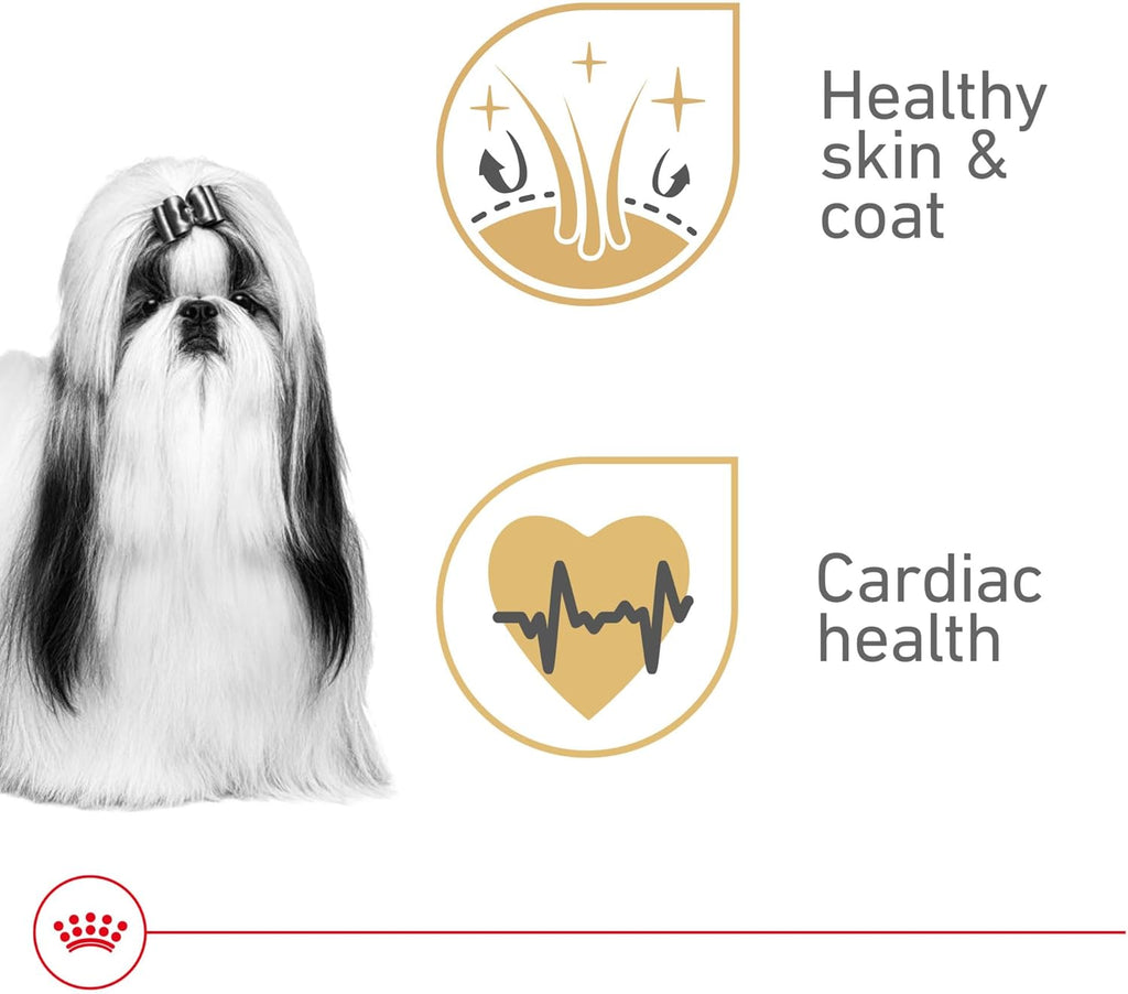 Royal Canin Shih Tzu Adult Wet Dog Food, 3 oz, 6-Pack | Skin & Coat Support, Heart Health, For Adult Shih Tzus 10+ Months, Loaf in Sauce, Developed by Veterinarians