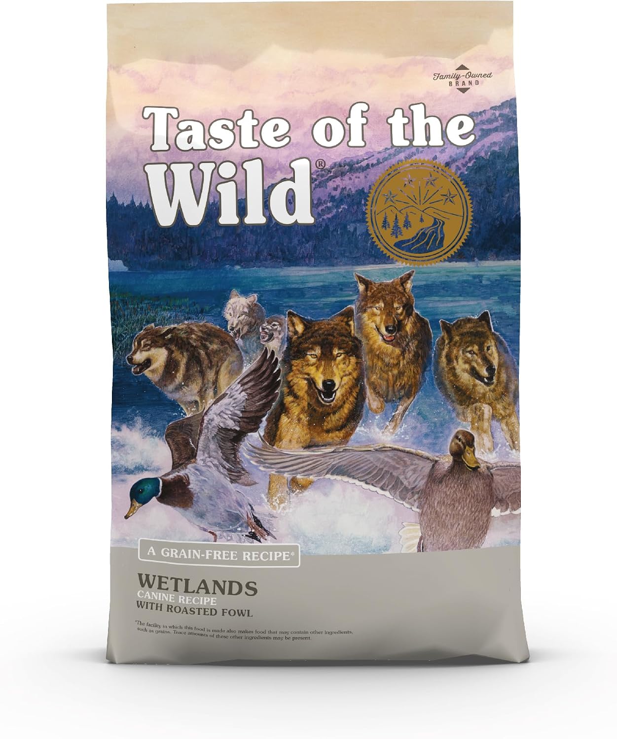 Taste of the Wild Wetlands Adult Dry Dog Food, Roasted Fowl, 28lb | High Protein |Grain Free Recipe* |Real Duck, Roasted Quail & Roasted Turkey |Nutrient Dense to Help Support Peak Health