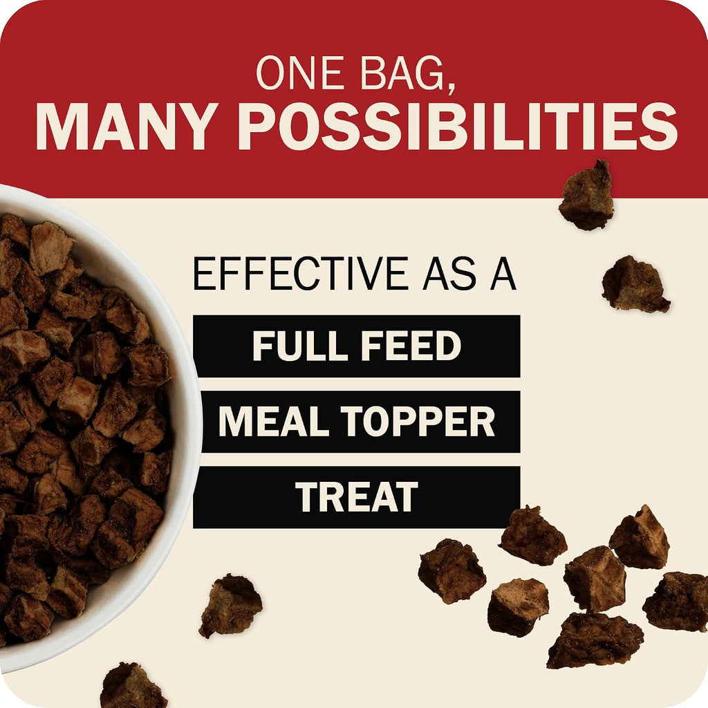 Redbarn Powerfood Air Dried Dog Food Small Breed Recipe 2 lbs - 91% Chicken & Chicken Organs with Blueberries Prebiotics Postbiotics Grain Free Wholesome Pet Food Made in USA