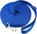 AMAGOOD Dog/Puppy Obedience Recall Training Agility Lead-15 ft 20 ft 30 ft 50 ft Long Leash-for Dog Training,Tie Out,Play,Safety,Camping (30Feet x 1Inch,Blue)