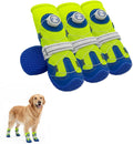 Huafly Tension Knob Dog Shoes – Twist-Lock Dog Boots & Paw Protectors for Small Medium Large Dogs,Non-Slip Sole Breathable Mesh Reflective Strap for Hiking Camping Hot Pavement & Hard Floor (Size 6)