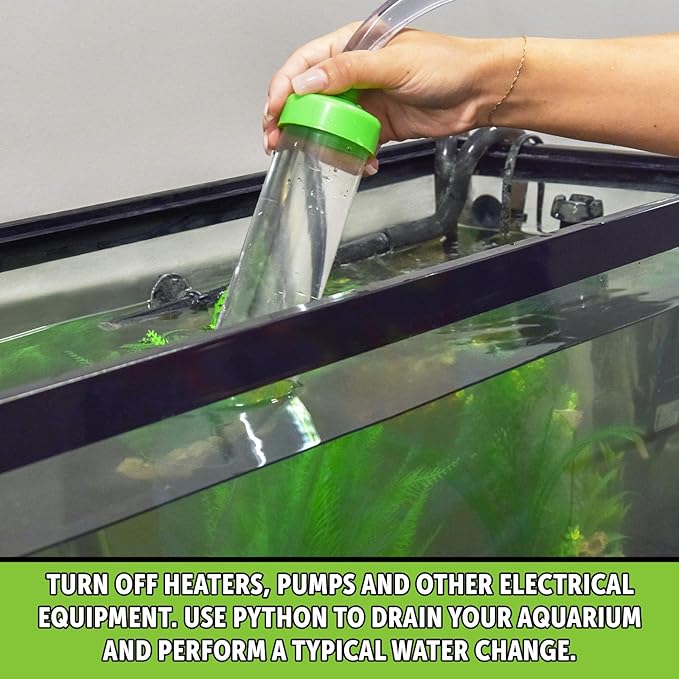 Python No Spill Clean and Fill Aquarium Maintenance System, Gravel Cleaner and Water Changer, 75 Foot
