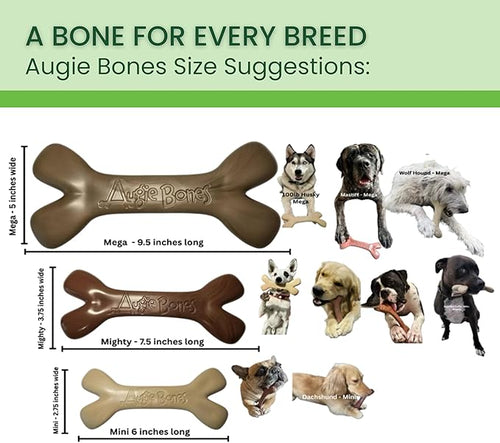 2-Pack Non-Toxic Dog Toys - Sustainable Bacon Flavored Dog Chew Toys for Aggressive Chewers - Plant-Based Bioplastic Pet Toys - Made in The USA (Mighty)