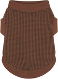 Cozy and Functional Dog Shirts for Small Puppies: Stretchable Brown Attire with Easy-On Design, Ideal for Chihuahuas and Yorkies - Enhance Comfort and Playfulness on Chill Days XX-Large