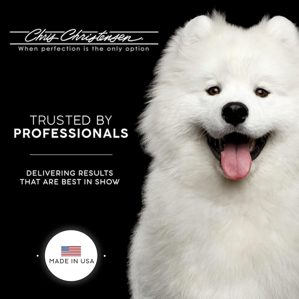 Chris Christensen Silk Spirits Liquid Protein, Smooth and Silky, Eliminate Frizz, Glossy Shine, Black Statis, Dog Conditioner, Groom Like a Professional, 8 oz