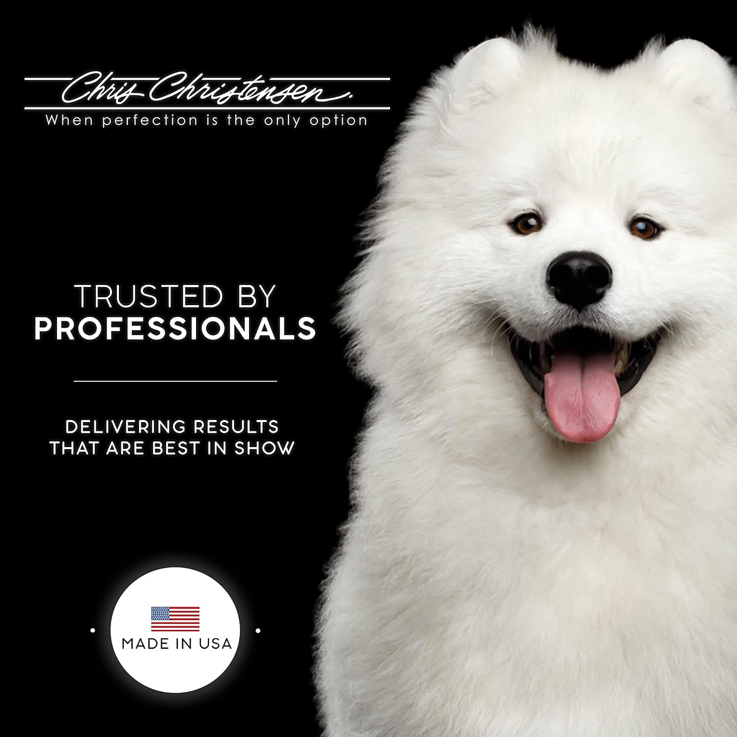 Chris Christensen Silk Spirits Liquid Protein, Smooth and Silky, Eliminate Frizz, Glossy Shine, Black Statis, Dog Conditioner, Groom Like a Professional, 8 oz