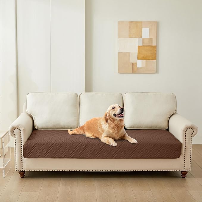 hyha Waterproof Dog Blanket, Soft Pet Bed Blankets, Waterproof Sofa Couch Cover for Dogs Washable, Reversible Pet Couch Covers for Sofa Furniture (30x70 Inch, Brown/Chocolate)