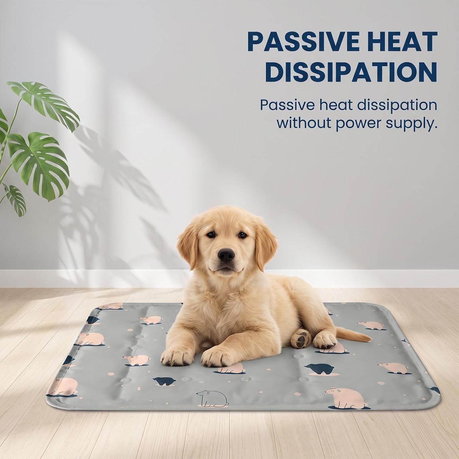 Dog Cooling Mat - Gel Ice Pad, Scratch Resistant, No Power, Kennel Crate | Self-Cooling Gel Technology, Foldable Lightweight, Instant Cool Spot, for Dogs Cats Indoor Outdoor, Kennel Crate Cage Floor