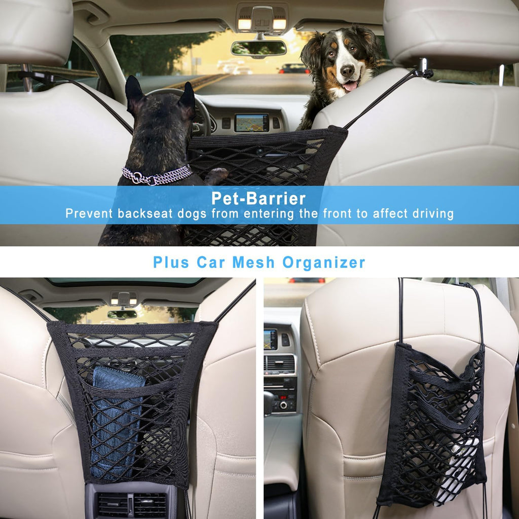 Bark Lover Deluxe Dog Seat Cover for Front Seat-More Durable Spill-Resistant Front Seat Protector, High Heat Resistant and Nonslip Front Seat Cover for Dogs Kids, Universal Size (Black,1 Pack)