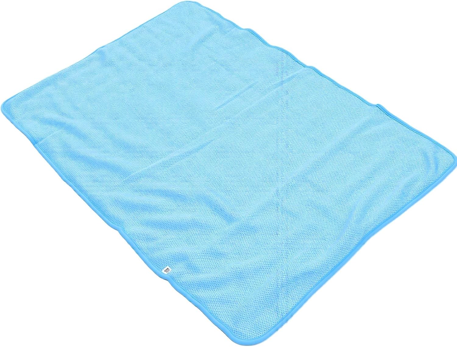 GLOGLOW Pet Cooling Mat Ice Silk Non Slip 39.4 Inch Washable Cover for Dog Cat Crate Indoor Outdoor Summer Heat Stress Relief (XL)