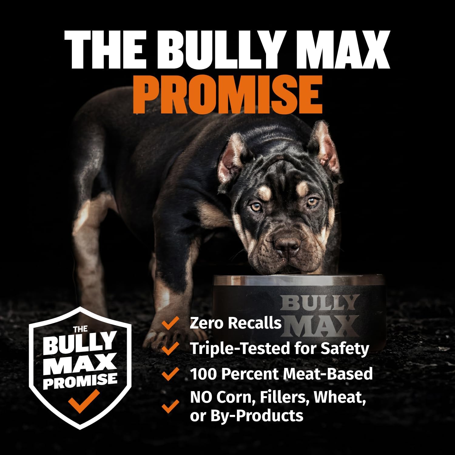 Bully Max Wet Dog Food for Adults & Puppies - Dehydrated High Protein Instant Fresh Soft Dog Food with Chicken - Healthy Muscle Growth for Small & Large Breeds - 2 Dry Pounds (Makes 5.5 lbs. Wet Food)